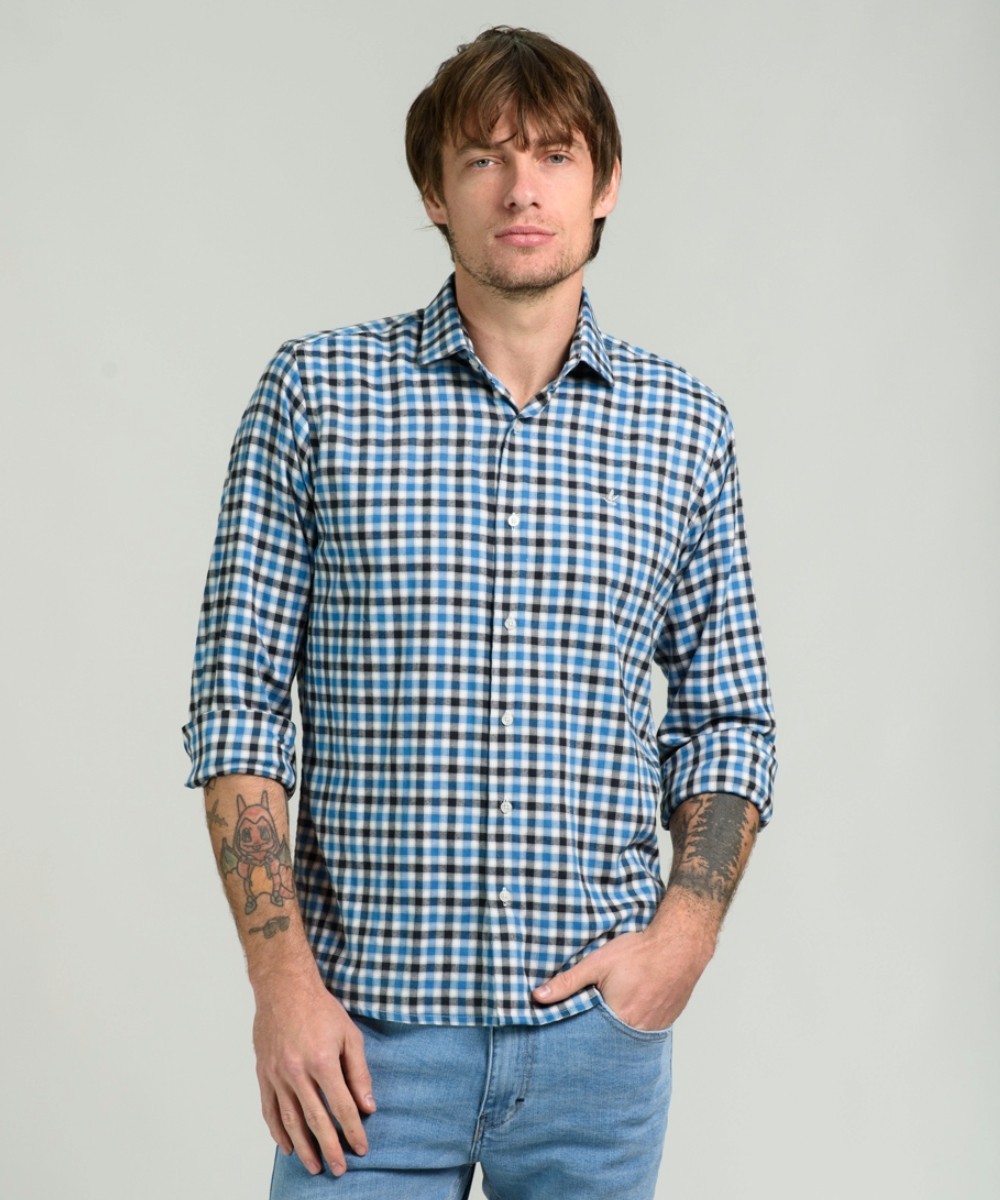 Camisa Milano Checks Slim Fit