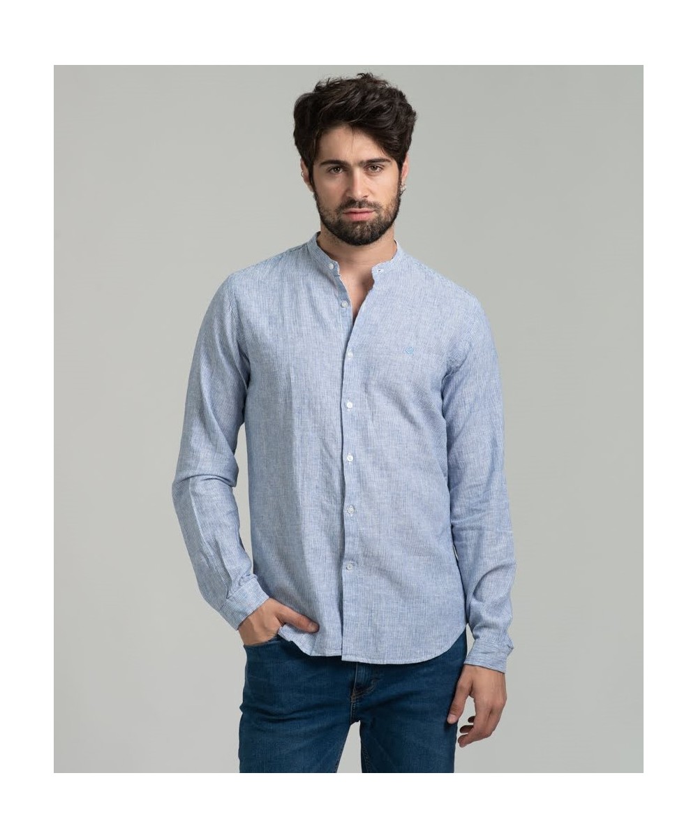 Camisa Mao Lino Striped